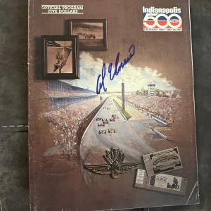 1987 Indy 500 Program Signed By Winner Al Unser Autographed