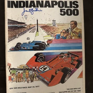 1977 Indy 500 Program Signed By First Female Driver Janet Guthrie Indianapolis