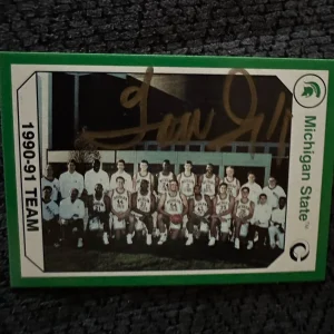Coach Tom Izzo Signed Trading Card Michigan State Spartans Rookie RC