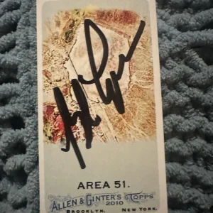 Bob Lazar Signed Trading Card Autographed Allen & Ginter Area 51 Mini Version