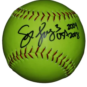 LOVIEANNE JUNG signed (USA SOFTBALL) 2X Olympian Softball BECKETT BAS BT78217