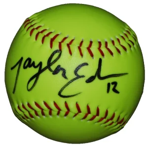 TAYLOR EDWARDS signed (BLAZE) AUSL Nebraska Softball BECKETT BAS BT78216