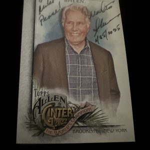 Martin Sheen Signed Trading Card Autographed Allen & Ginter To Mike