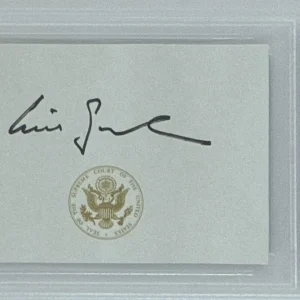 SUPREME COURT JUSTICE NEIL GORSUCH SIGNED CUT AUTOGRAPH PSA DNA COA DONALD TRUMP