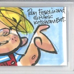Ron Ferdinand Original Dennis The Menace Color Original Sketch Drawing PSA DNA