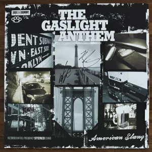 FULL BAND SIGNED Gaslight Anthem American Slang Vinyl Beckett BAS COA Autograph