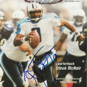STEVE McNAIR Signed 12/16/01 GAME DAY Magazine w/ Beckett COA (NO Label)