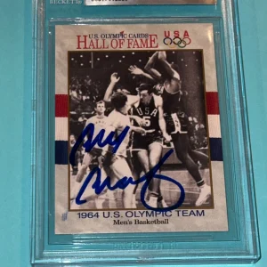BILL BRADLEY Signed 1991 IMPEL US OLYMPIC HOF Card #55 Beckett Auth BAS