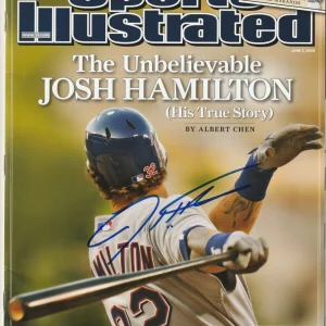JOSH HAMILTON Signed 6/2/08 SPORTS ILLUSTRATED Beckett (BAS) No Label!