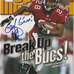 WARRICK DUNN Signed 9/29/97 SPORTS ILLUSTRATED Beckett Auth. (BAS) NO LABEL