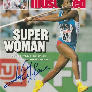 JACKIE JOYNER-KERSEE Signed 9/14/87 SPORTS ILLUSTRATED Beckett (BAS) NO LABEL