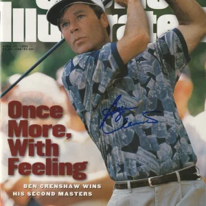 BEN CRENSHAW Signed 4/17/95 SPORTS ILLUSTRATED Beckett Auth (BAS) NO LABEL