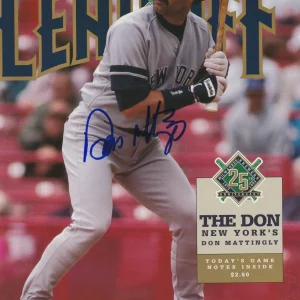 DON MATTINGLY Signed 1994 LEADOFF Magazine Beckett Auth (BAS) NO LABEL