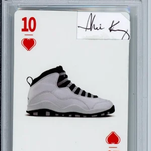 PHIL KNIGHT NIKE SIGNED AIR MICHAEL JORDAN SHOE CARD CUT PSA DNA COA AUTOGRAPH