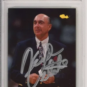 1994 CLASSIC BASKETBALL DICK VITALE NCAA FINAL 4 SIGNED CARD PSA DNA AUTOGRAPHED
