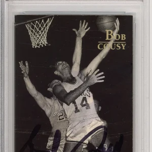1996 Topps Stars Bob Cousy SIGNED PSA DNA COA Autographed Boston Celtics HOF