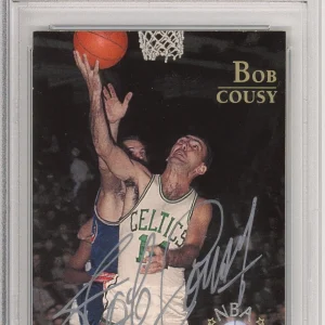 1996 Topps Stars Bob Cousy SIGNED PSA DNA COA Autograph Card Boston Celtics HOF