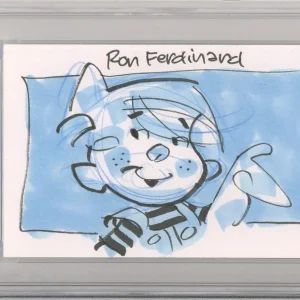 Dennis The Menace 1/1 Drawing Sketch Signed & Drawn by Ron Ferdinand PSA DNA