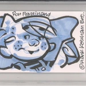 Dennis The Menace 1/1 Drawing Sketch Signed & Drawn by Ron Ferdinand PSA DNA COA