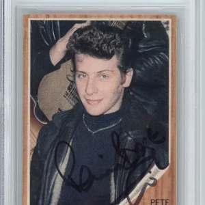 Pete Best The Beatles Original Drummer Signed Card Beckett BAS COA Autographed