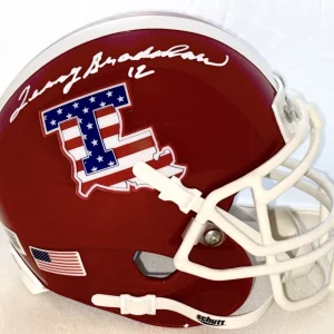 Terry Bradshaw signed Louisiana Tech Bulldogs mini helmet Beckett Witnessed