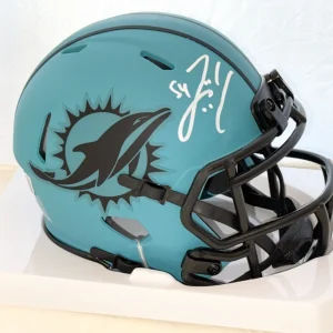 Zach Thomas signed Miami Dolphins Rave mini helmet Beckett Witnessed