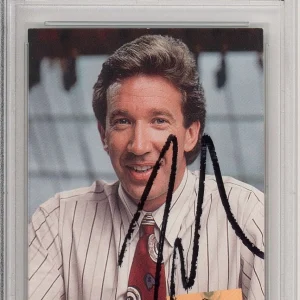 1994 SKYBOX HOME IMPROVEMENT #75 TIM ALLEN SIGNED CARD PSA DNA COA AUTOGRAPHED