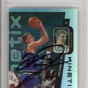 1998 98/99 UD Ionix Kinetix Dirk Nowitzki RC Card SIGNED PSA DNA AUTOGRAPH HOF