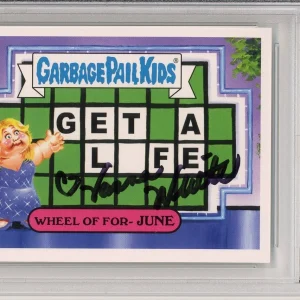 2016 TOPPS GPK GARBAGE PAIL KIDS WHEEL OF FORTUNE VANNA WHITE SIGNED PSA DNA COA