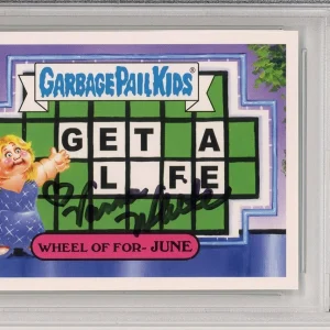 2016 TOPPS GARBAGE PAIL KIDS #2a WHEEL OF FORTUNE VANNA WHITE SIGNED PSA DNA COA