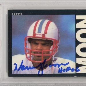 1985 TOPPS WARREN MOON SIGNED HOF ROOKIE RC CARD PSA DNA COA CERTIFIED AUTOGRAPH