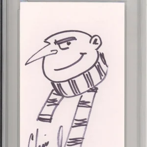 Felonious Gru Despicable Me Original 1/1 Drawing Signed Chris Renaud PSA DNA COA