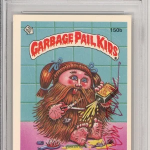 SIGNED Tom Bunk 1986 Topps Garbage Pail Kids GPK Bushy Bernice #150b PSA DNA COA