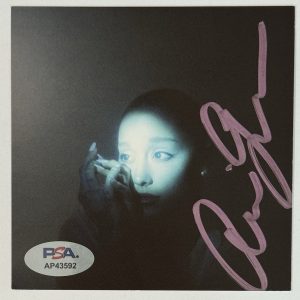 Ariana Grande SIGNED Eternal Sunshine Deluxe CD CARD PINK AUTOGRAPH PSA DNA COA