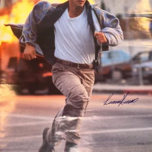 KEANU REEVES Signed SPEED POSTER w/ Beckett (BAS) LOA - Vintage Signature!