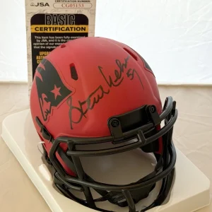 Steve Nelson signed New England Patriots Rave mini helmet autographed JSA