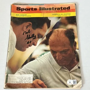 Bob Goalby Masters Champ signed SI Sports Illustrated Magazine Beckett COA
