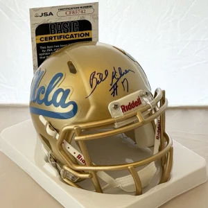 Billy Kilmer signed UCLA Bruins Gold mini helmet autographed JSA