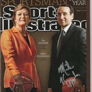 MIKE KRZYZEWSKI (Coach K) Signed 12/12/11 SPORTS ILLUSTRATED Beckett (NO Label)