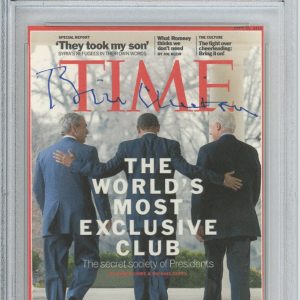 President Bill Clinton SIGNED AUTOGRAPH Time Magazine Exclusive Club PSA DNA COA
