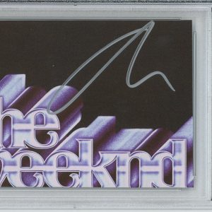 The Weeknd SIGNED Album Cover Logo Art Card Autographed PSA DNA COA Weekend