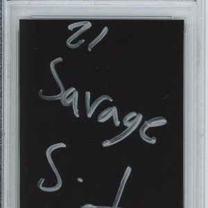 SIGNED 21 Savage AUTOGRAPHED From Album Cut Signature PSA DNA COA CERTIFIED