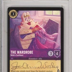 Disney Lorcana Wardrobe Beauty The Beast SIGNED CARD Jo Anne Worley PSA DNA COA