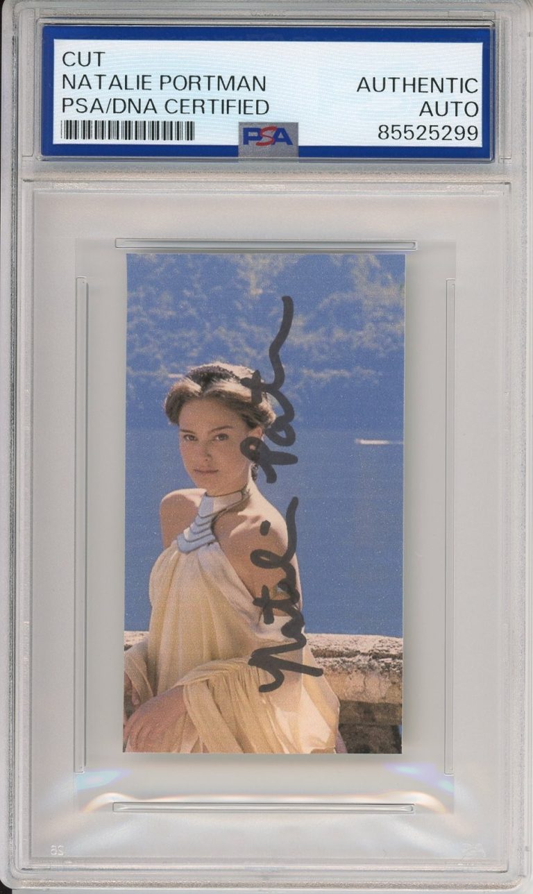 Natalie Portman SIGNED Star Wars Padme Amidala Cut Picture PSA DNA