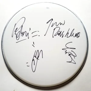 BUSH band REAL hand SIGNED 12" Drumhead JSA COA Autographed Gavin Rossdale +3