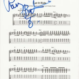 Bachman-Turner Overdrive SIGNED Let It Ride Sheet Music COA by Randy Guess Who