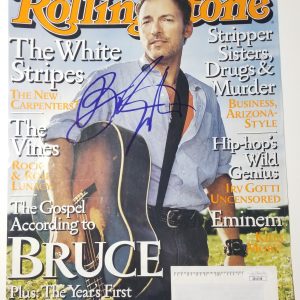 Bruce Springsteen SIGNED Rolling Stone Magazine Cover JSA LOA Autographed Proof