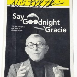Frank Gorshin SIGNED Say Goodnight Gracie Playbill JSA COA Broadway The Riddler