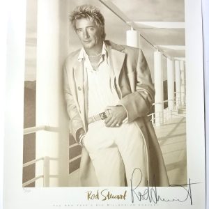 Rod Stewart SIGNED 1999 Millenium Concert Promo Poster 31/250 JSA COA Autograph