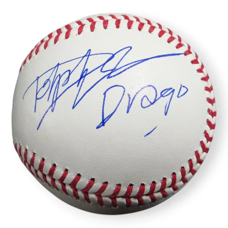 Dolph Lundgren Dual Autographed Baseball Rocky IV 